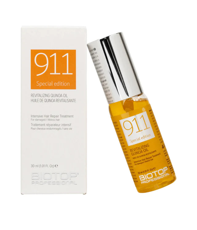 BIOTOP 911 REVITALIZING QUINOA OIL HAIR TREATMENT 30 ML tratamiento intensivo cabello dañado