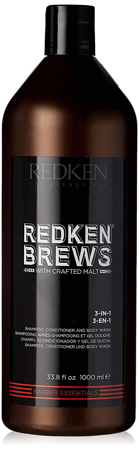 REDKEN BREW 3 en 1 SHAMPOO ACONDICIONADOR Y GEL BAÑO 3 EN 1