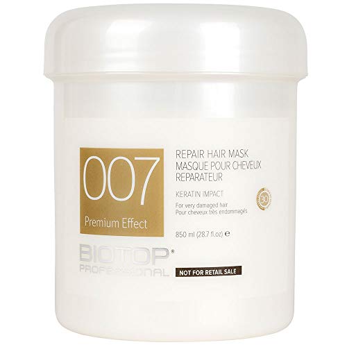 BIOTOP 007 KERATIN IMPACT MASK 550 Ml tratamiento cabellos dañados