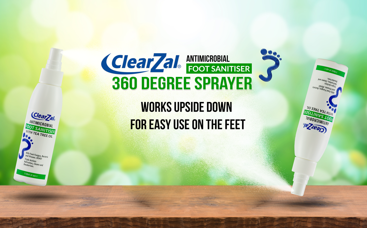 CLEARZAL ® SPRAY ANTIMICROBIAL 118 ml Desinfectante de pies