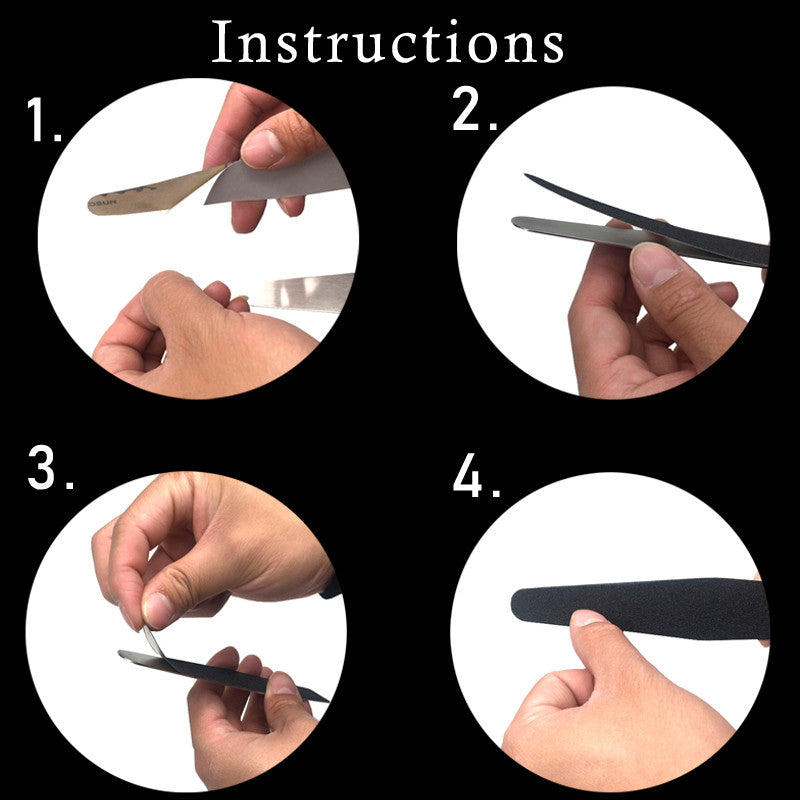 REPUESTO LIMA DESECHABLE MEDIA LUNA 100 (para base de metal) 10 UNIDADES