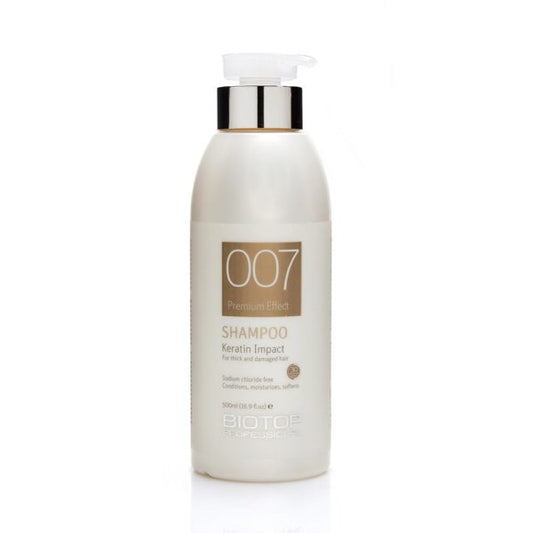 BIOTOP 007 KERATIN IMPACT SHAMPOO 500 ML Cabellos dañados y/o post alisados