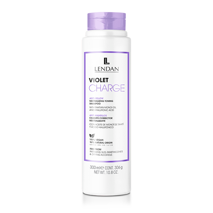 LENDAN VIOLET CHARGE SHAMPOO champú corrector anti amarillos o dorados 300 ml