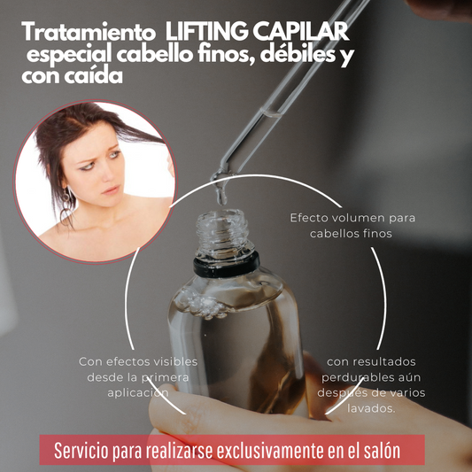 TRATAMIENTO LIFTING CAPILAR especial cabello finos, débiles y con caída