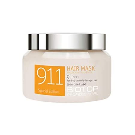 BIOTOP 911 QUINOA HAIR MASK cabello secado. Ideal post alisados