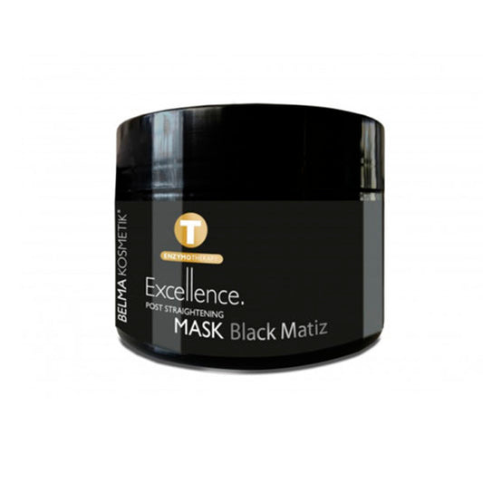 BELMA KOSMETIK ENZYMOTHERAPY MASK BLACK MATIZ / Mascarilla matizante para eliminar tonos amarillos. Ideal para tonos metalizados, rubios y platinos