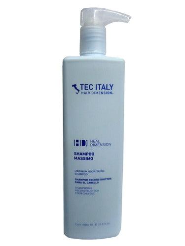 TEC ITALY SHAMPOO MASSIMO / champú reparador para cabello sobreprocesado