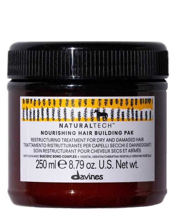 DAVINES NATURAL TECH NOURISHING HAIR BUILDING PAK MASK 250ML Tratamiento reparador cabellos sumamente dañados