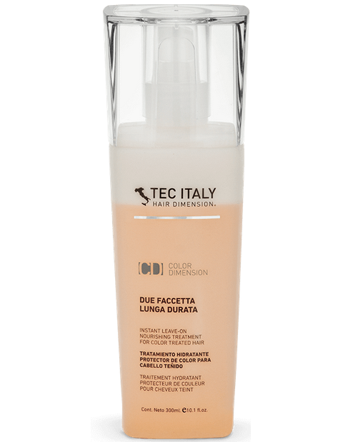 TEC ITALY DUE FACETTA LUNGA DURATA 300 ML /  Tratamiento sin enjuague protector del color para cabello teñido